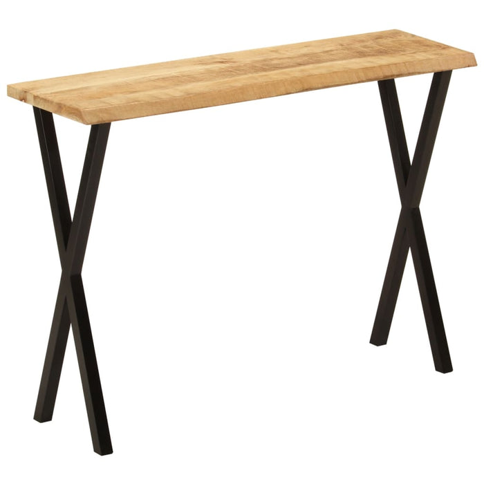 Masă consolă, margini naturale, 105x33x76 cm, lemn masiv mango - WALTI WALTI