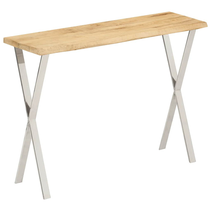 Masă consolă, margini naturale, 105x33x76 cm, lemn masiv mango - WALTI WALTI