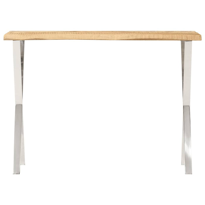 Masă consolă, margini naturale, 105x33x76 cm, lemn masiv mango - WALTI WALTI
