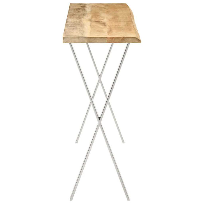 Masă consolă, margini naturale, 105x33x76 cm, lemn masiv mango - WALTI WALTI