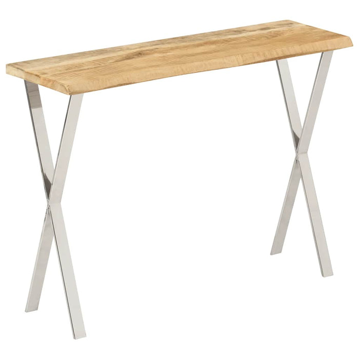 Masă consolă, margini naturale, 105x33x76 cm, lemn masiv mango - WALTI WALTI