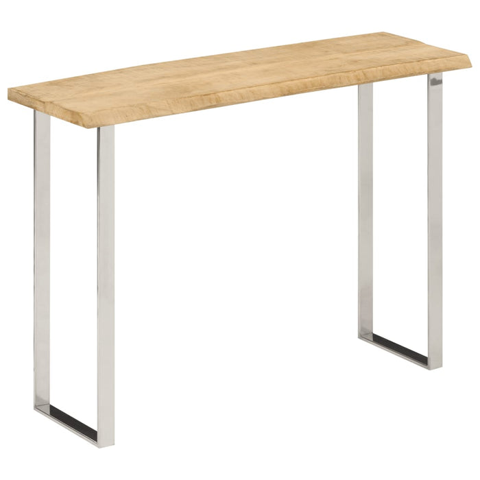 Masă consolă, margini naturale, 105x33x76 cm, lemn masiv mango - WALTI WALTI