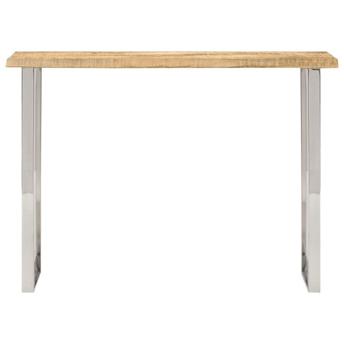 Masă consolă, margini naturale, 105x33x76 cm, lemn masiv mango - WALTI WALTI