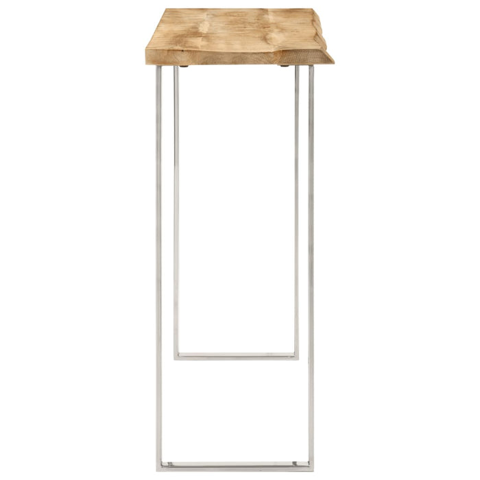 Masă consolă, margini naturale, 105x33x76 cm, lemn masiv mango - WALTI WALTI