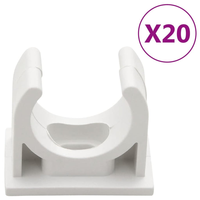 Șine de cabluri cu cleme, Ø25 mm, 10 m, PVC - WALTI WALTI