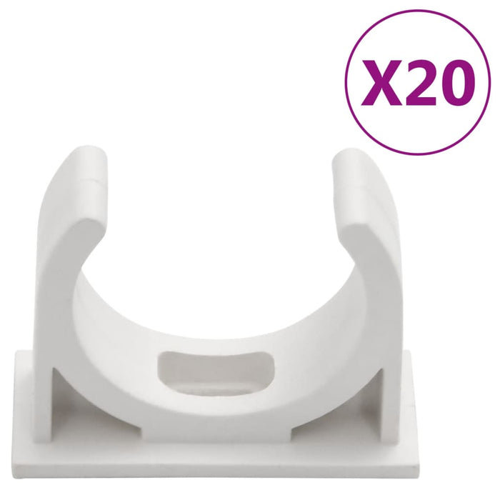 Șine de cabluri cu cleme, Ø30 mm, 10 m, PVC - WALTI WALTI