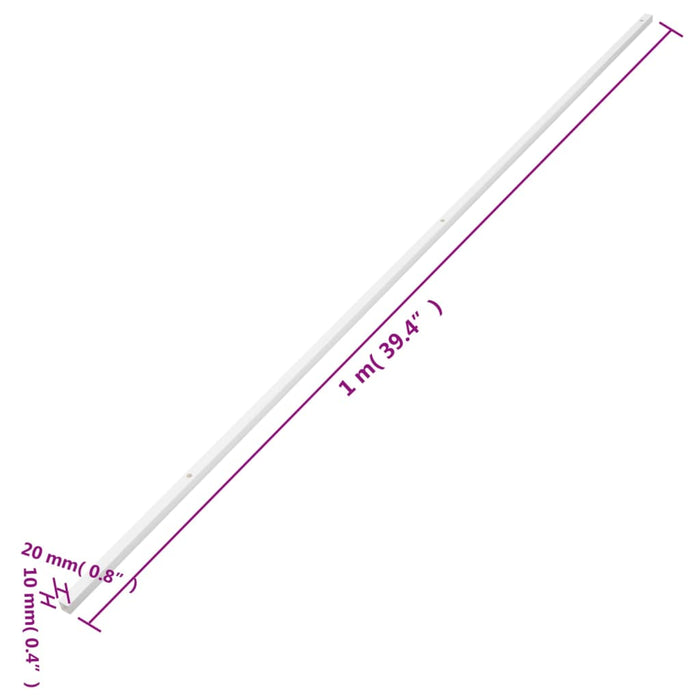 Șine de cabluri, 20x10 mm, 10 m, PVC - WALTI WALTI