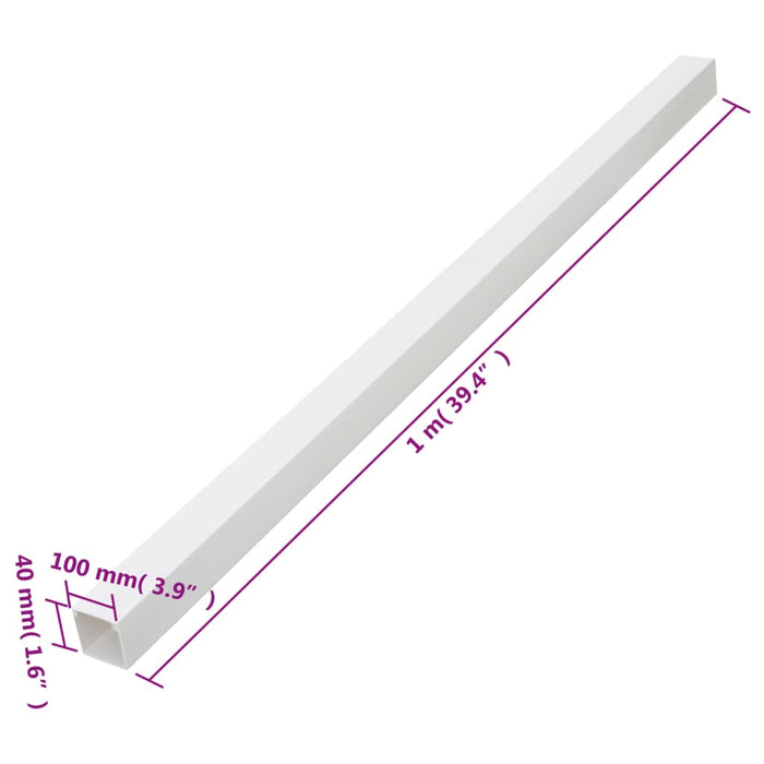 Șine de cabluri, 100x40 mm, 30 m, PVC WALTI