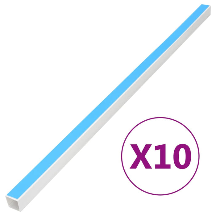 Șine de cabluri autoadezive, 30x15 mm, 10 m, PVC - WALTI WALTI