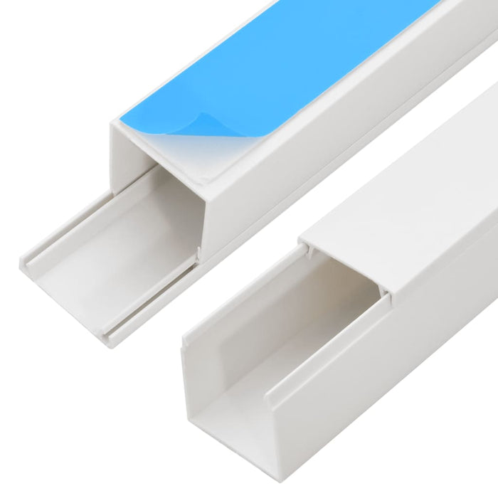 Șine de cabluri autoadezive, 20x10 mm, 10 m, PVC - WALTI WALTI