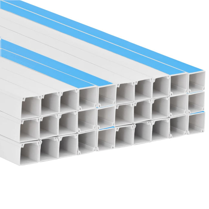 Șine de cabluri autoadezive, 15x10 mm, 30 m, PVC - WALTI WALTI
