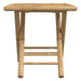 Set de bistro pliabil, 3 piese, cu perne alb crem, bambus - WALTI WALTI
