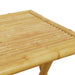 Set de bistro pliabil, 3 piese, cu perne alb crem, bambus - WALTI WALTI