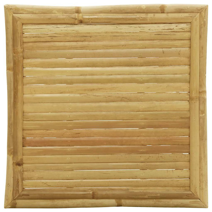 Set de bistro pliabil, 3 piese, cu perne alb crem, bambus - WALTI WALTI