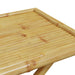 Set de bistro pliabil, 5 piese, cu perne alb crem, bambus - WALTI WALTI