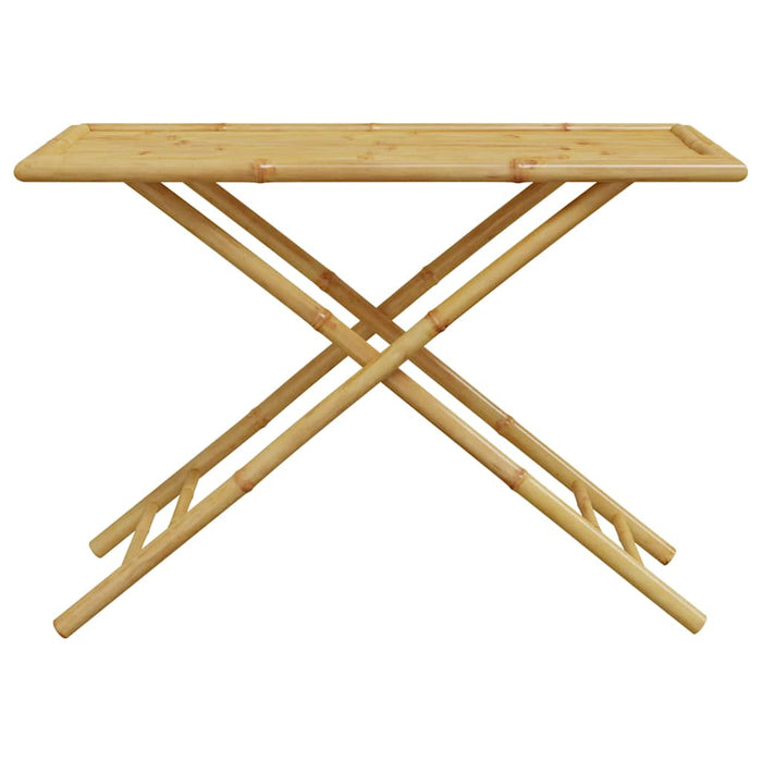 Set de bistro pliabil, 5 piese, cu perne gri închis, bambus - WALTI WALTI