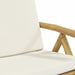 Set de bistro pliabil, 3 piese, cu perne alb crem, bambus - WALTI WALTI