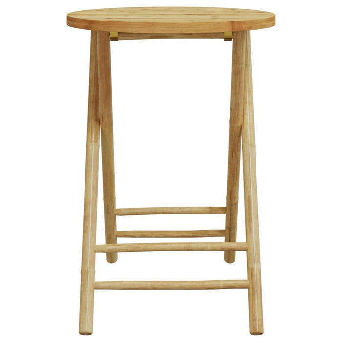 Set de bistro pliabil, 3 piese, cu perne gri închis, bambus - WALTI WALTI