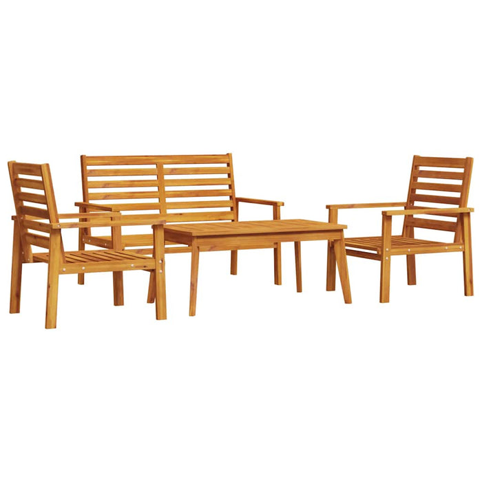 Set mobilier de grădină, 4 piese, lemn masiv de acacia - WALTI WALTI