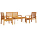 Set mobilier de grădină, 4 piese, lemn masiv de acacia - WALTI WALTI