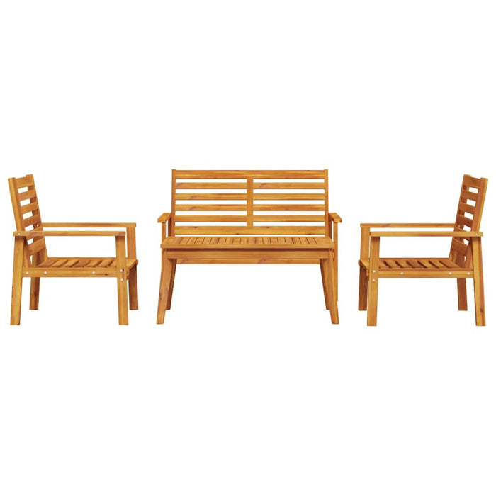 Set mobilier de grădină, 4 piese, lemn masiv de acacia - WALTI WALTI