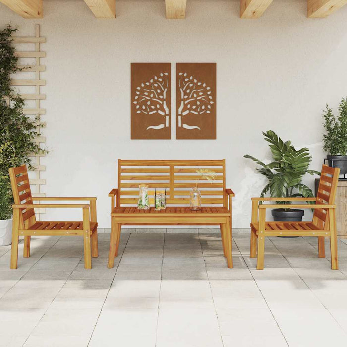 Set mobilier de grădină, 4 piese, lemn masiv de acacia - WALTI WALTI