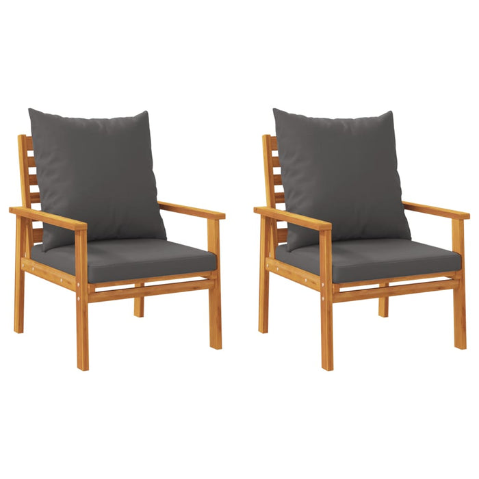 Set mobilier de grădină cu perne, 4 piese, lemn masiv de acacia - WALTI WALTI