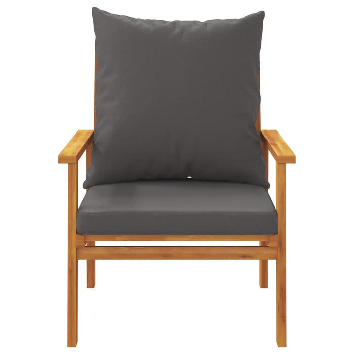Set mobilier de grădină cu perne, 4 piese, lemn masiv de acacia - WALTI WALTI