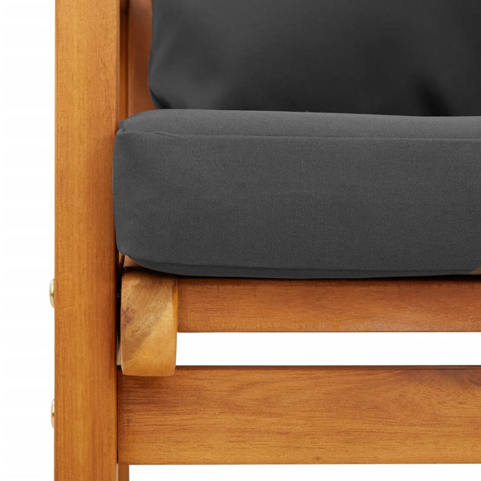 Set mobilier de grădină cu perne, 4 piese, lemn masiv de acacia - WALTI WALTI