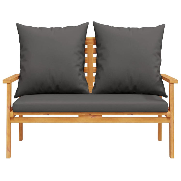 Set mobilier de grădină cu perne, 3 piese, lemn masiv acacia - WALTI WALTI