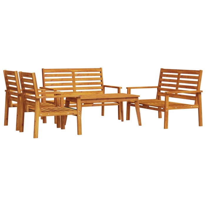 Set lounge de gradină 5 piese din lemn masiv de salcâm - WALTI WALTI