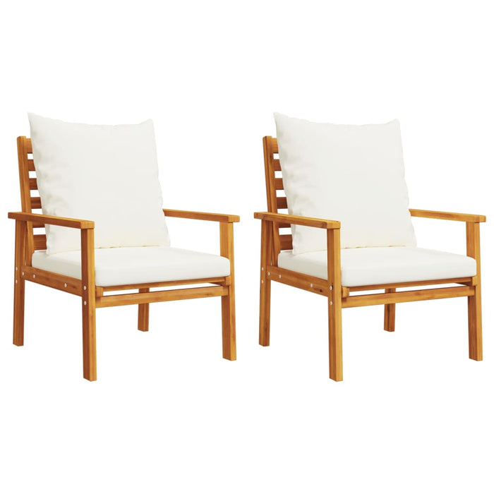 Set mobilier de grădină cu perne, 5 buc., lemn masiv acacia WALTI