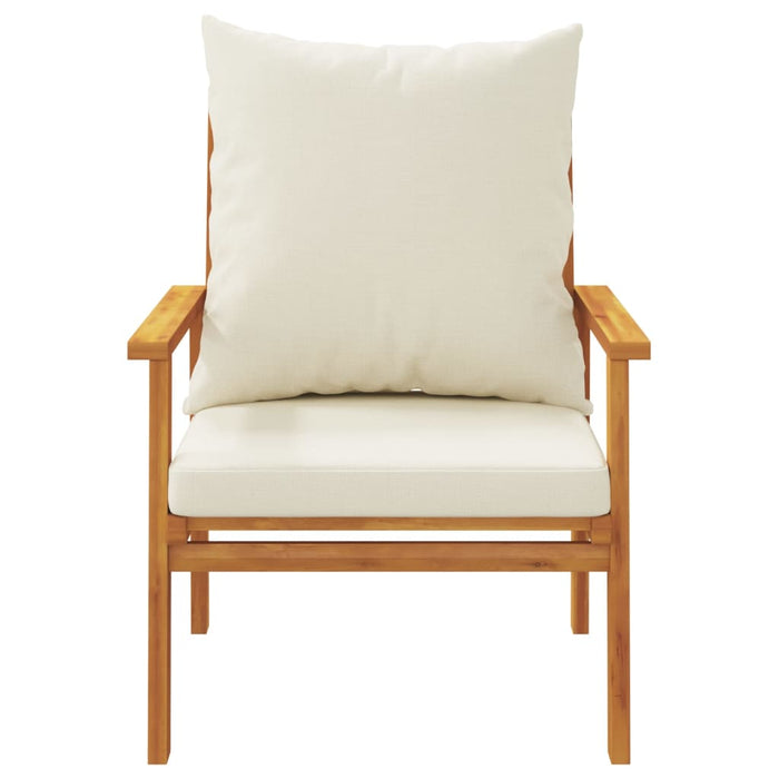 Set mobilier de grădină cu perne, 5 buc., lemn masiv acacia WALTI
