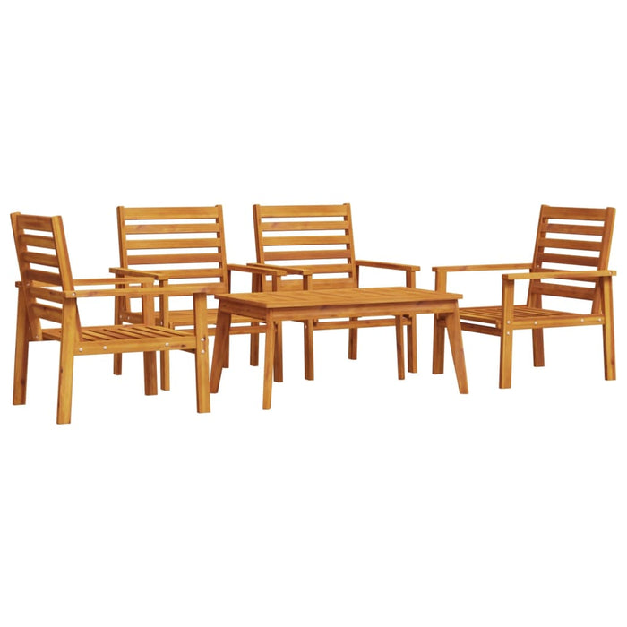 Set lounge de gradină 5 piese din lemn masiv de salcâm WALTI