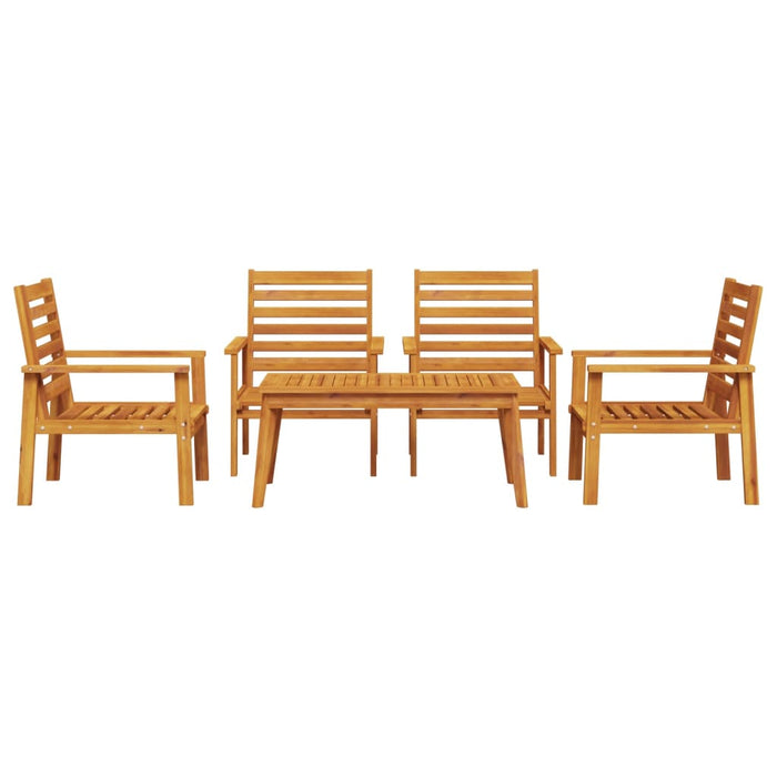 Set lounge de gradină 5 piese din lemn masiv de salcâm WALTI