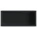Jardiniere de grădină cu raft 2 buc. negru 90x40x75cm poliratan - WALTI WALTI