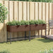 Jardiniere de grădină cu raft 2 buc. maro 90x40x75cm poliratan - WALTI WALTI