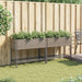 Jardiniere de grădină cu raft 2 buc. gri 90x40x75cm poliratan - WALTI WALTI