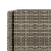 Jardiniere de grădină cu raft 2 buc. gri 90x40x75cm poliratan - WALTI WALTI