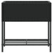 Jardiniere de grădină cu raft 2 buc. negru 70x28x70cm poliratan - WALTI WALTI