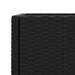 Jardiniere de grădină cu raft 2 buc. negru 70x28x70cm poliratan - WALTI WALTI