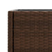 Jardiniere de grădină cu raft 2 buc. maro 70x28x70cm poliratan - WALTI WALTI