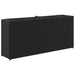 Jardiniere grădină 2 ghivece 2 buc. negru 90x20x40 cm poliratan - WALTI WALTI