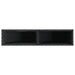 Jardiniere grădină 2 ghivece 2 buc. negru 90x20x40 cm poliratan - WALTI WALTI