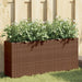 Jardiniere grădină 2 ghivece 2 buc. maro, 90x20x40 cm poliratan - WALTI WALTI
