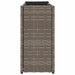 Jardiniere grădină cu 2 ghivece 2 buc. gri 90x20x40cm poliratan - WALTI WALTI