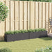 Jardiniere grădină 3 ghivece 2 buc. negru 105x30x32cm poliratan - WALTI WALTI