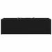 Jardiniere grădină 3 ghivece 2 buc. negru 105x30x32cm poliratan - WALTI WALTI
