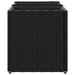 Jardiniere grădină 3 ghivece 2 buc. negru 105x30x32cm poliratan - WALTI WALTI