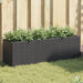 Jardiniere grădină 3 ghivece 2 buc. negru 105x30x32cm poliratan - WALTI WALTI